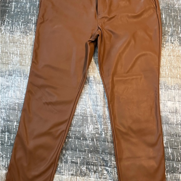 The Limited - Women’s Faux Leather Pants Suit - Pants are Size 14, Jacket/Top XL - Picture 3 of 5